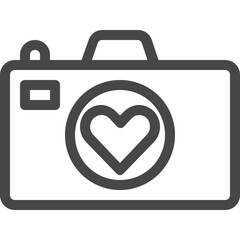 Poster - camera love icon