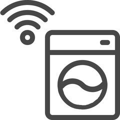 Sticker - washing machine icon