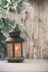 Canvas Print - Christmas lantern.