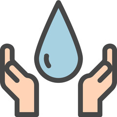 Sticker - water icon