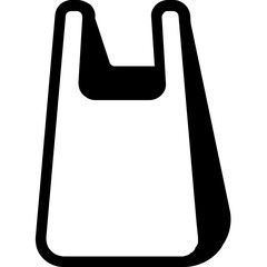 Poster - plastic bag line icon