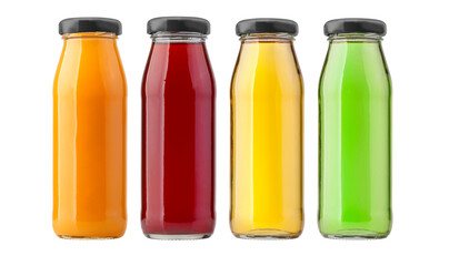Sticker - juice bottles isolated