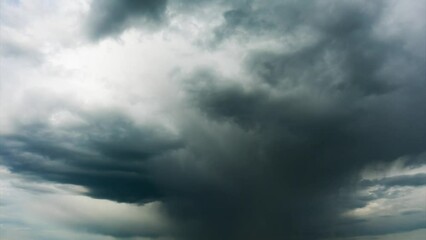 Wall Mural - Time lapse of gray clouds
