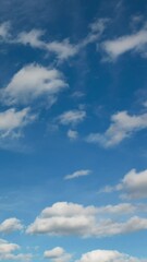 Wall Mural - Time lapse of blue sky and white clouds