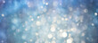Sky Blue Sparkling Bubbles Bokeh Concept Celebration Background, Digital Artwork, Concept Art