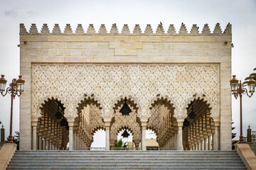 Wall Mural - mausoleum of mohammed v, rabat, morocco, north africa, colums, 