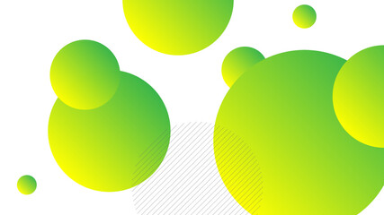 Wall Mural - Modern Abstract Background with Square Fluid Liquid Vibrant Yellow Green Gradient Color