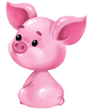 Pink Pig Toy