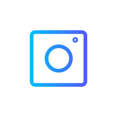 Canvas Print - small instagram logo gradient icon