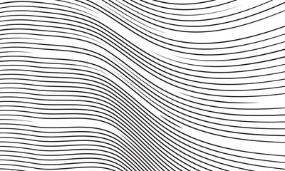 Wall Mural - abstract pattern plurality black distorted lines vector