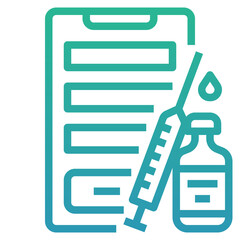 Sticker - vaccine registration icon