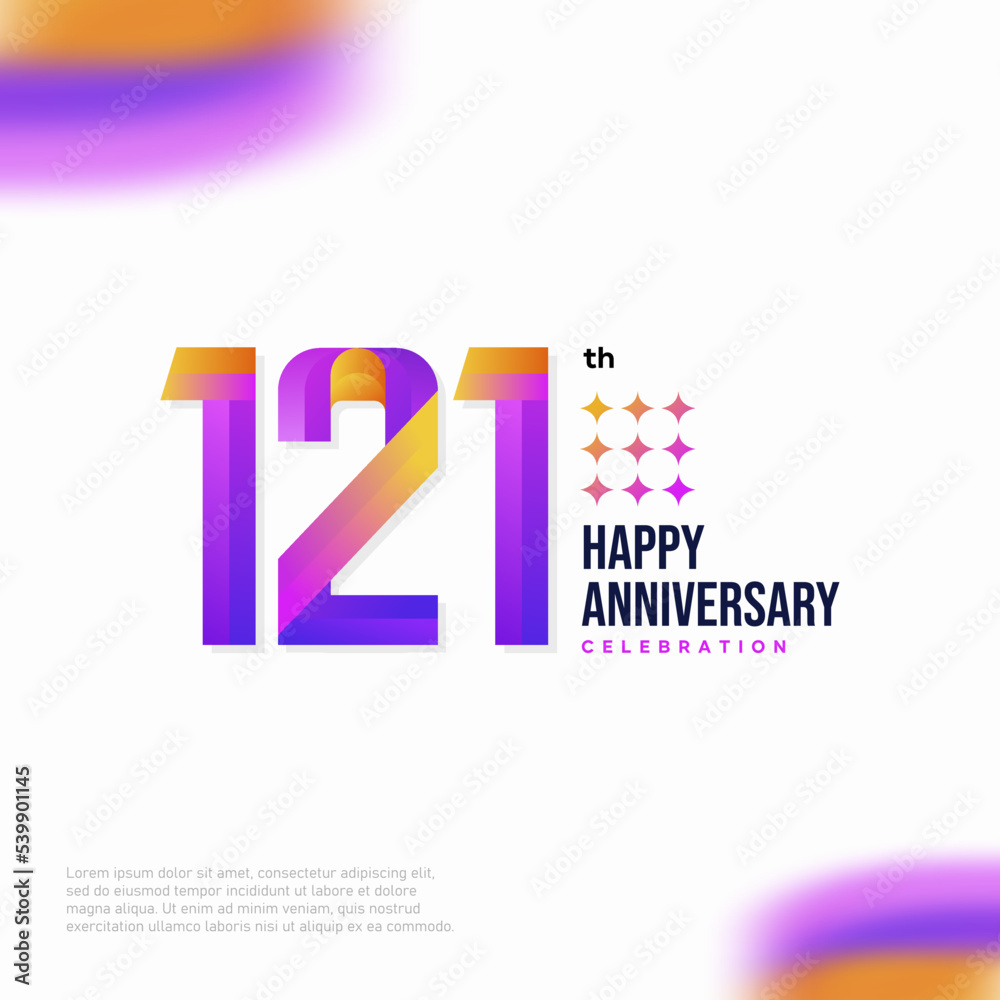 Number 121 logo icon design, 121 birthday logo number, anniversary 121 ...