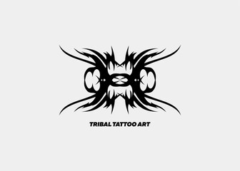 COOL SYMMETRIC MOTIF TRIBAL TATTOO ILLUSTRATION ART