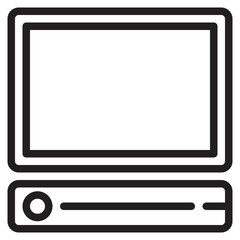 Wall Mural - computer outline style icon