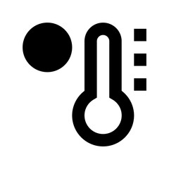 Poster - Temperature Flat Vector Icon