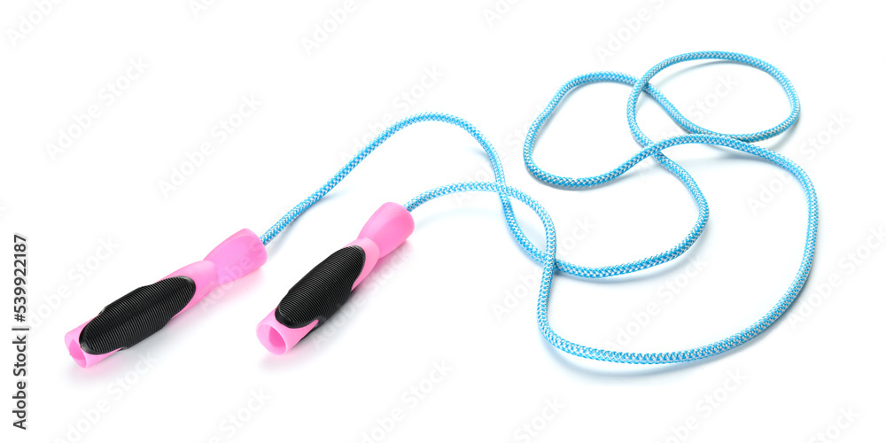 Skipping rope isolated on white background