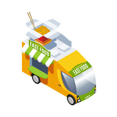 Sticker - Isometric Food Truck