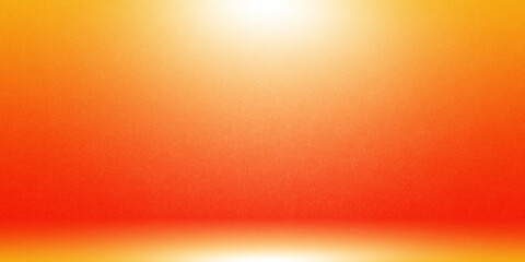Yellow and orange studio room background, bland banner and empty wall