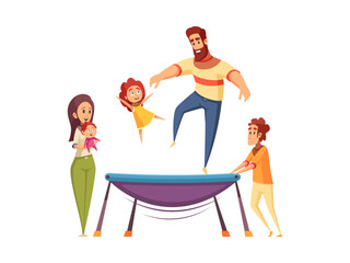 Poster - Family Holidays Illustration