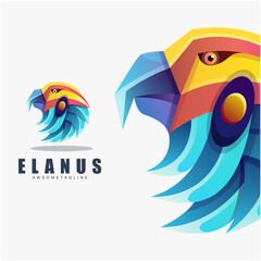 Wall Mural - eagle colorful logo design