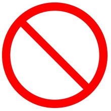 Block, Prohibit, Forbidden, No Sign Icon 