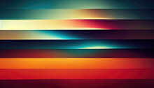 Organic Abstract Panorama Wallpaper Background With Stripes