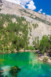 © Stefano Zaccaria - Crystal clear water of the 'Green Lake', emerald  mountain lake in Nevache, Alps, France