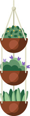 Sticker - Home plant in a hanging pot