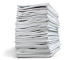 © BillionPhotos.com - Stack paper documents files paperwork isolated magazines