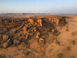© robertharding - A group of peculiar rock formations between Kiffa and Ayoun, Mauritania, Sahara Desert