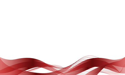 Poster - Red abstract curve art wave background clipart