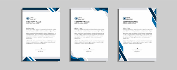 Sticker - modern corporate letterhead template design