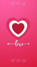 Heart Love Pink Wallpaper For Mobile
