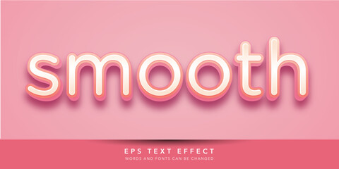 smooth 3d editable text effect