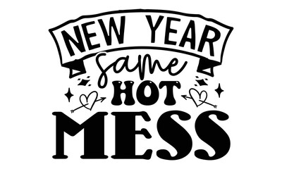 Poster - New Year SVG Design Template