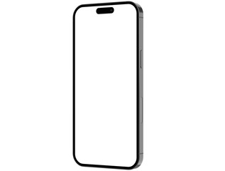 phone isolated on white screen for make mockup premium png with high resolution