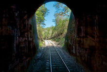 The 1700 Ft Long Winslow Tunnel On The Arkansas Missouri Railroad, Arkansas