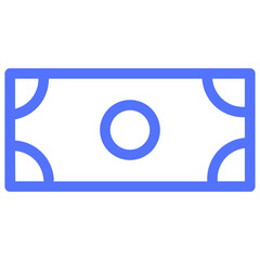 Sticker - bill cash finance money line icon