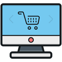 Sticker - E Commerce Vector Icon