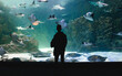 Ripley's Aquarium of Canada sting ray tank
