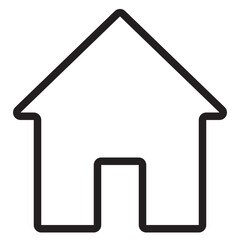 Wall Mural - home outline style icon