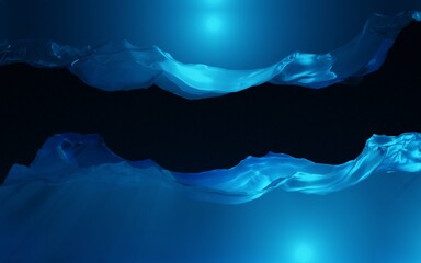 Wall Mural - abstract 3d fresh clean water. 3d render illustration.