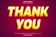 © Toing - Glow thank you 3d text style, editable text effect