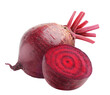 Raw beetroot cut out
