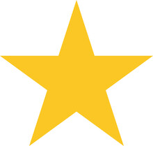 Star Shape. Star Icon. Yellow Star In Png. Rating Symbol