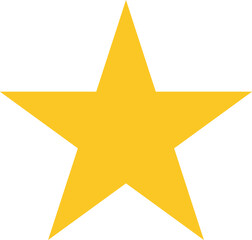 star shape. star icon. yellow star in png. rating symbol