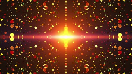 Poster - Particles and light. Computer generated 3d render