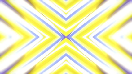 Poster - Kaleidoscopic pattern of swirling geometric shapes. 3d rendering loop animation