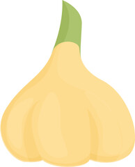 Poster - Eco garlic icon cartoon vector. Clove food. Nature plant