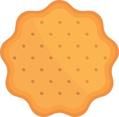 Poster - Biscuit cracker icon cartoon vector. Chip sweet. Time dry